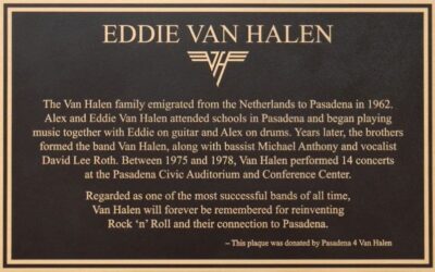 Eddie Van Halen-emléktáblát avattak Pasadenában