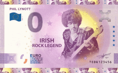 Phil Lynott és Rory Gallagher képe bankjegyen