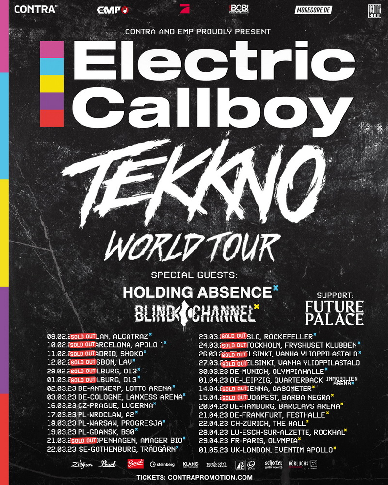 electric callboy 2023 tour poster
