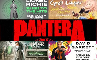 Pantera, Lionel Richie, Cyndi Lauper, David Garrett, Alan Walker – Koncertjegyek 20% kedvezménnyel!