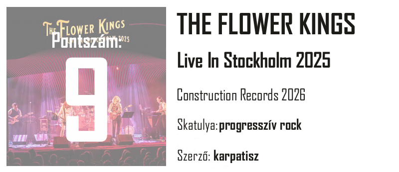 The Flower Kings - Live In Stockholm 2025 Egyperces