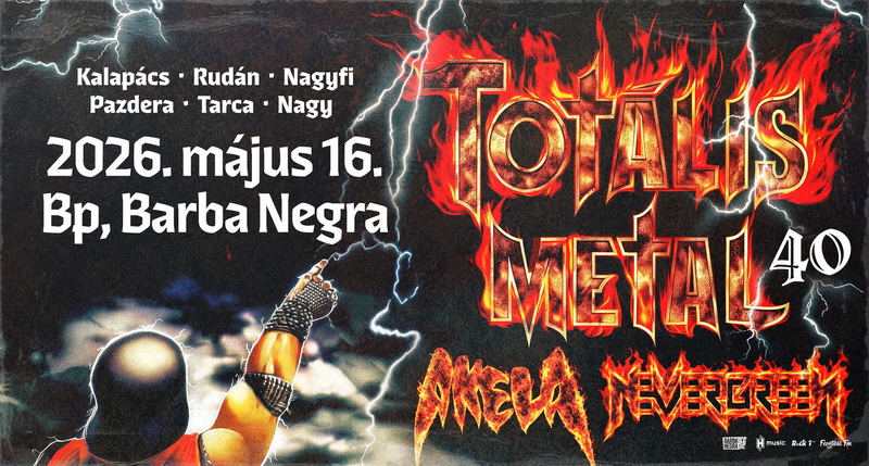 Totális Metal flyer